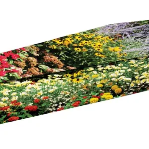 Flower Garden Picture Coffin