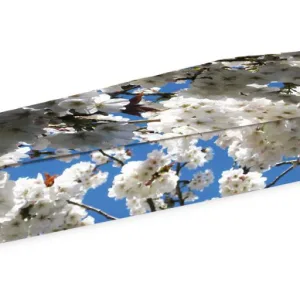 White blossom Picture Coffin