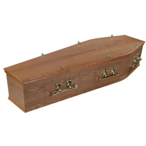 Wooden tissington coffin