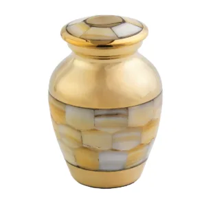 Gold mosaic urn