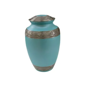 Soft aqua urn